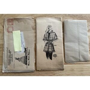 VTG Marian Martin Mail Order Stole Pattern  9396 Size Junior Miss Medium 15-17